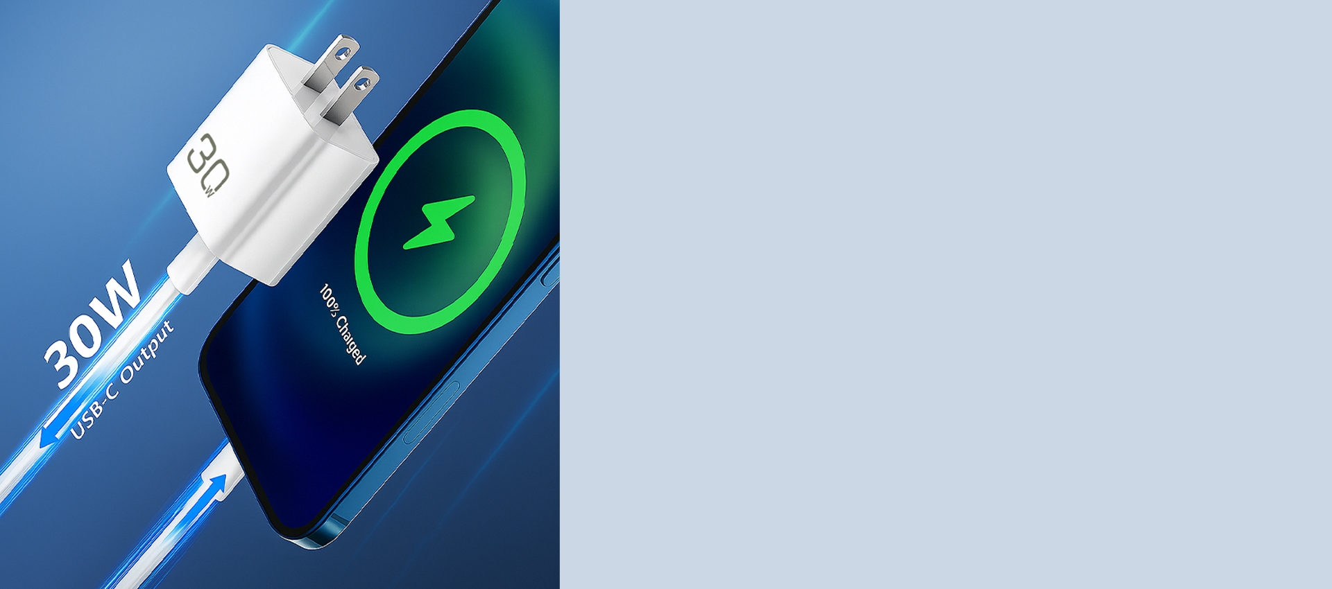 Hỗ trợ sạc nhanh

Củ sạc bPower cung cấp công suất tối đa 30W thông qua cổng ra USB-C Output, hỗ trợ sạc nhanh và hiệu quả cho thiết bị của bạn.