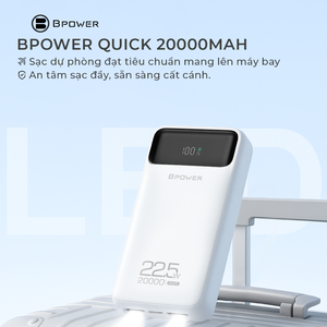 Sạc dự phòng Bpower Quick 20.000mAh