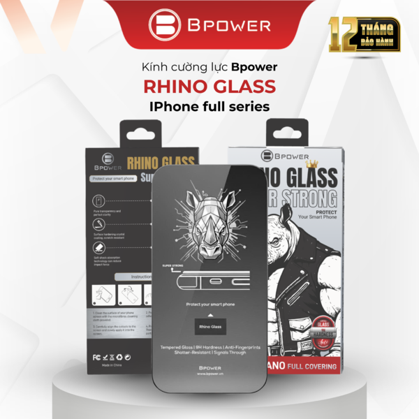 Kính cường lực Bpower Rhino Glass